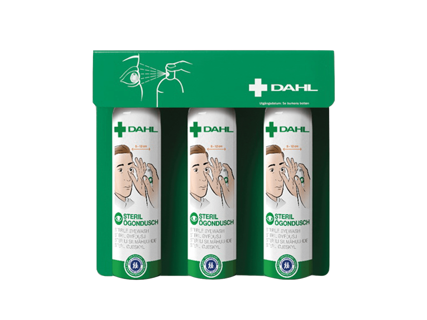 Dahl Øjenskyl Refill (3x200 ml - passer til station)