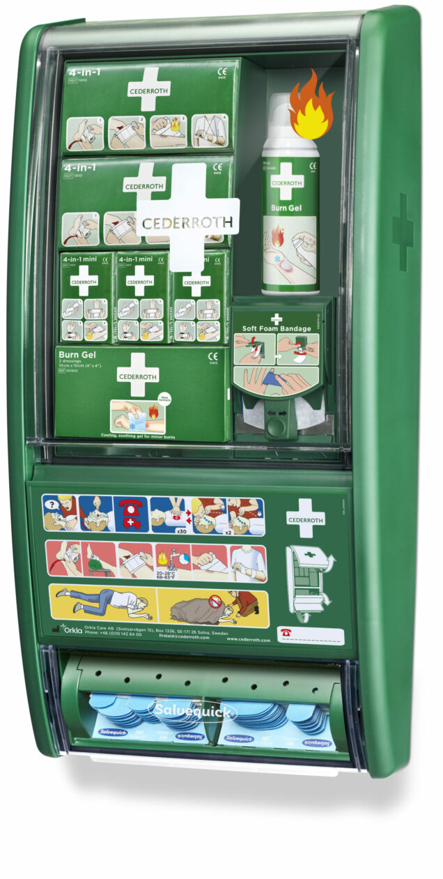 Cederroth Førstehjælps- og brandsårsstation