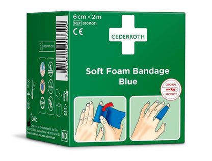 Cederroth Soft Foam Bandage Blue 6cm x 2m